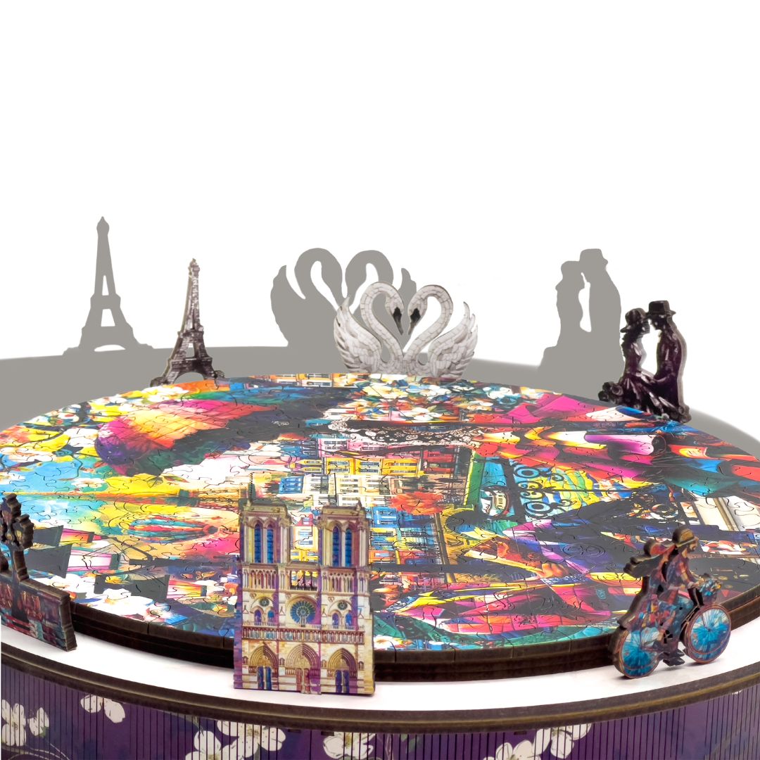 Pirouette Wooden Puzzle: Parisian Love