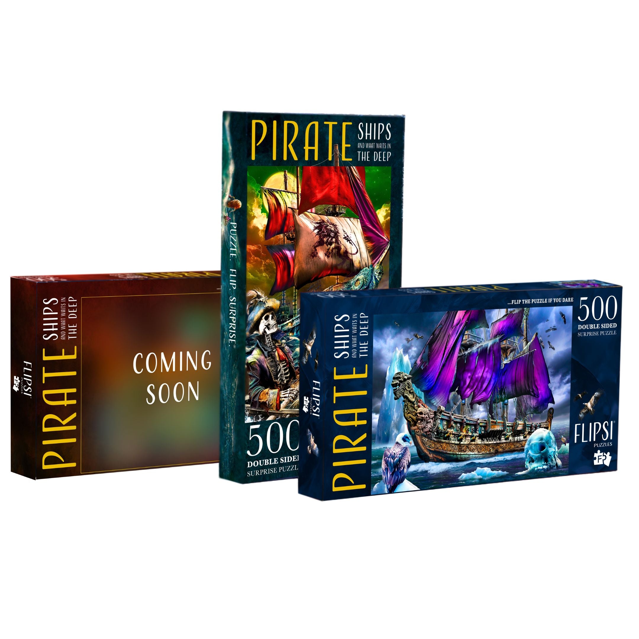 FLIPSI Set: All Three Pirate Ships